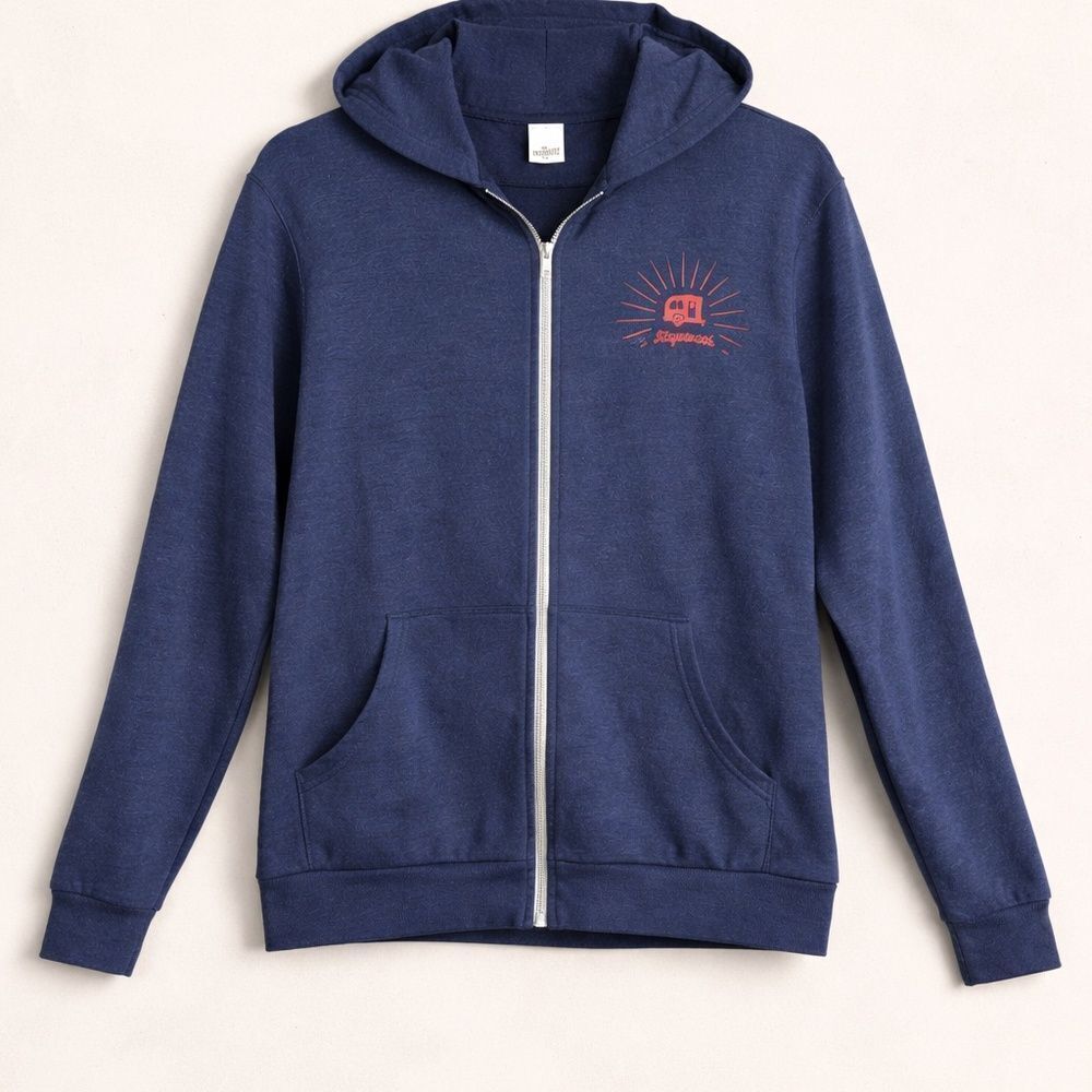 Stagecoach Festival Hoodie FullZip Up XL Navy Graphic Sweatshirt RV Camping